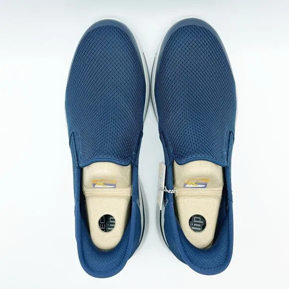 Skechers Men's Max Cushioning Elite Slip On Sneakers Size 9 Navy Blue Knit NIB