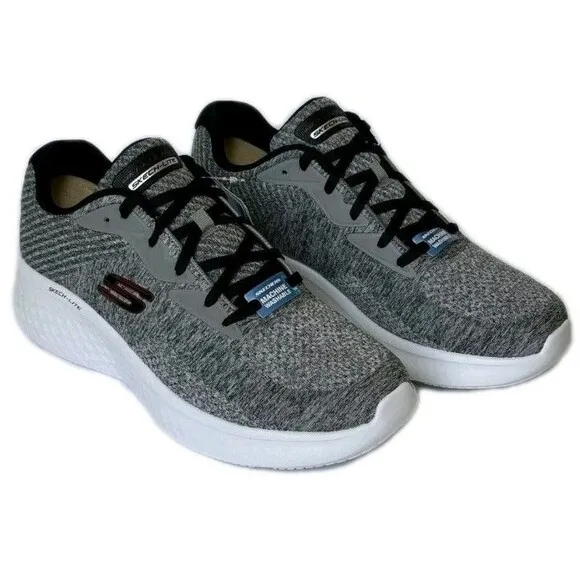 Skechers Men’s Skech-Lite Pro Faregrove Sneakers Athletic Shoes Grey/Red Sz 9.5