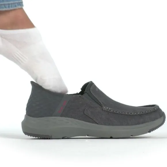 Skechers Slip-ins Parson Dewitt gray loafers slip ons size 13W casual shoes