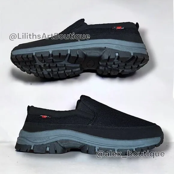 Slip-on Canvas Loafers Sport Shoes(F029)-Size 8.5 for Men
