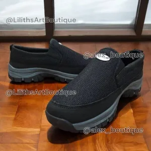 Slip-on Canvas Loafers Sport Shoes(F029)-Size 8.5 for Men