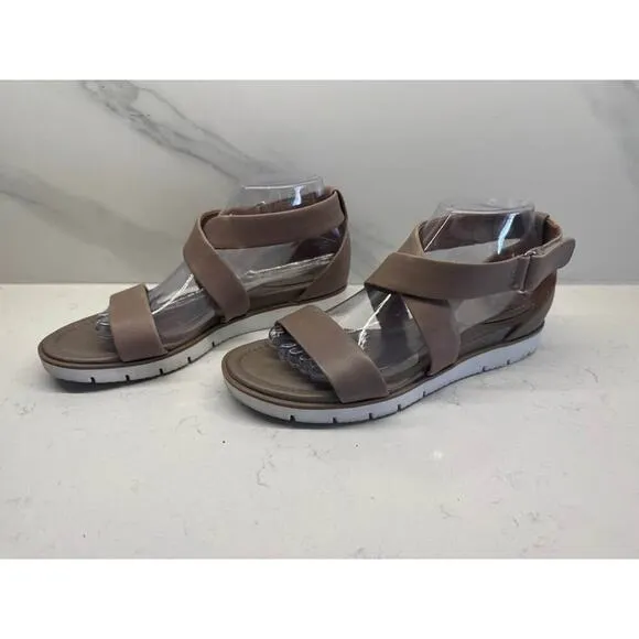 Sofft Women’s Size 9 Reston Strappy Brown Leather Sandals