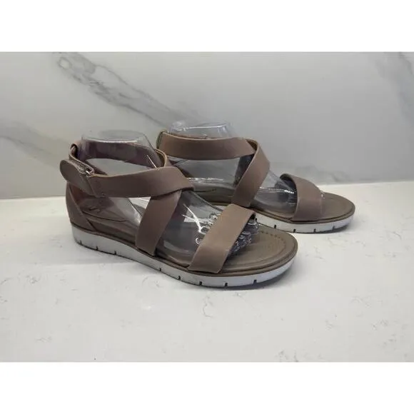Sofft Women’s Size 9 Reston Strappy Brown Leather Sandals