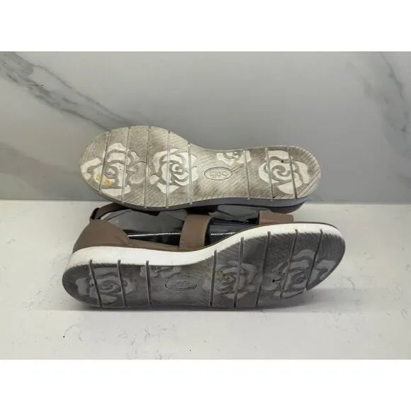 Sofft Women’s Size 9 Reston Strappy Brown Leather Sandals