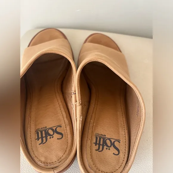 Sofft Carrey Women’s Leather Slide Sandal Size 7.5