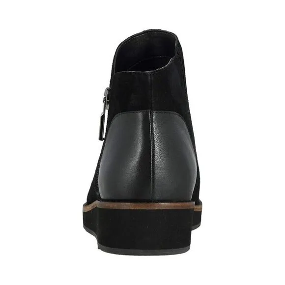 SoftWalk Wesley Boots Women's 5.5 Black Leather Side Zip Ankle Booties ZPO1061
