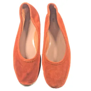 Sole Society Melinda Espadrille Flats BOHO Orange Suede Leather Upper 11B - New