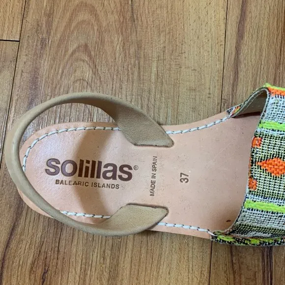 Solillas Menorcan Aztec Peep Toe Boho Sandals