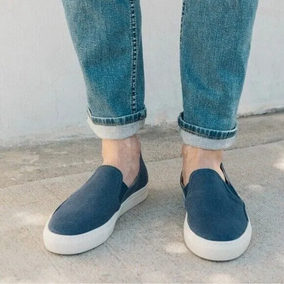 SOLUDOS MEN’S ALGARVE SLIP ON SNEAKER NAVY‎ - size 9- NIB