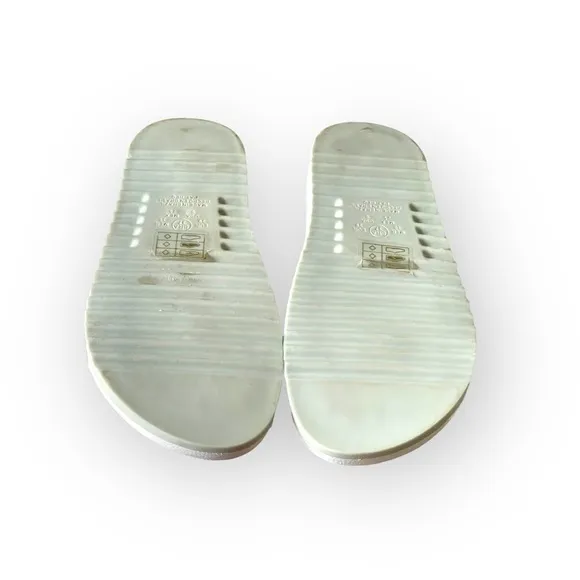 Sophia Webster ✽ Jumbo Lilico Neon 3D Flowers Pool Slide Sandals ✽ White ✽ 8M ✽