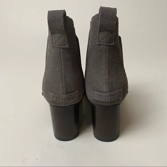 Sorel Addington Chelsea Ankle Boots Black Heel Quarry Black 8.5