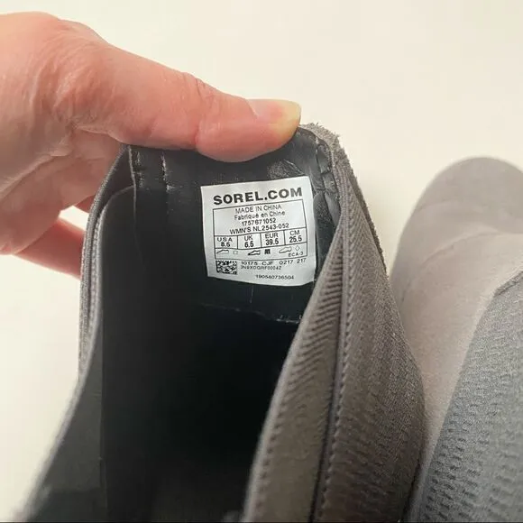 Sorel Addington Chelsea Ankle Boots Black Heel Quarry Black 8.5