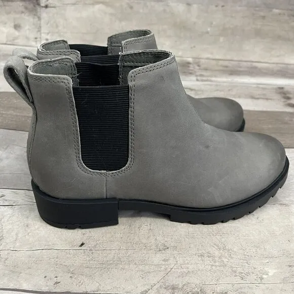 Sorel EMELIE II Chelsea Waterproof Boots Booties 1951201-052 Gray Size 5.5