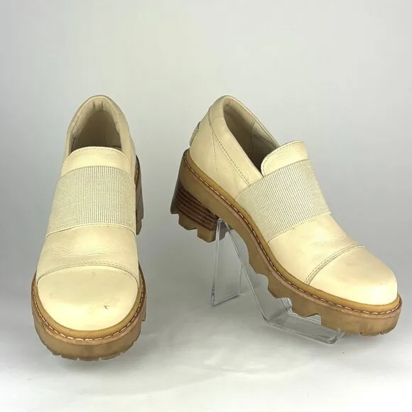 SOREL Joan Now City Loafers - Cream, Size 7