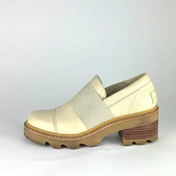 SOREL Joan Now City Loafers - Cream, Size 7