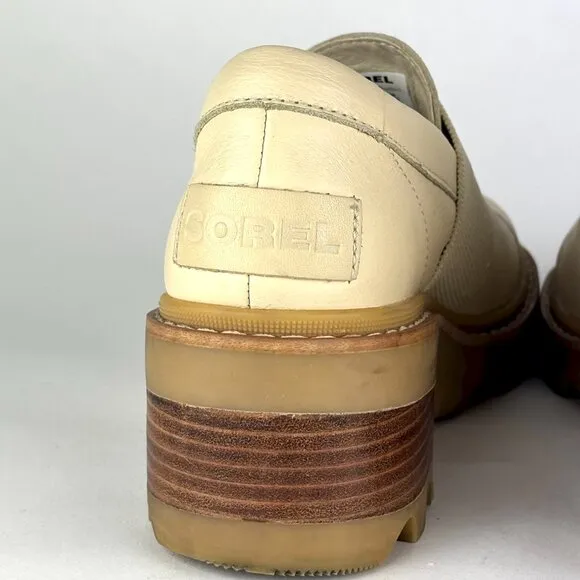 SOREL Joan Now City Loafers - Cream, Size 7