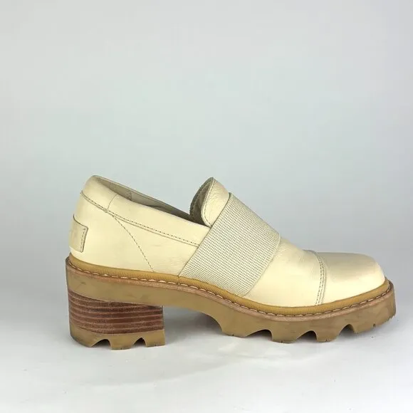 SOREL Joan Now City Loafers - Cream, Size 7