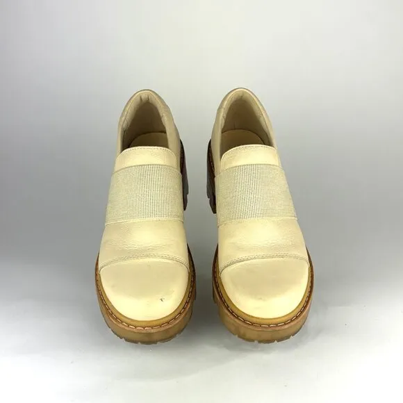 SOREL Joan Now City Loafers - Cream, Size 7