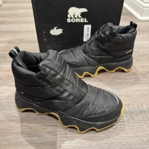 Sorel Kinetic Impact Puffy Zip Puffer Black Boots