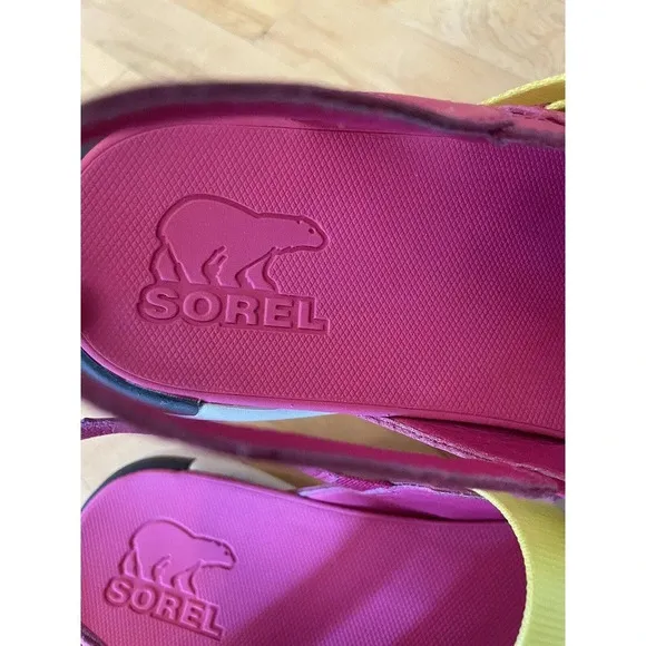 SOREL Kinetic Impact Sling Sandals in Bright Pink Size 9.5 Shoes