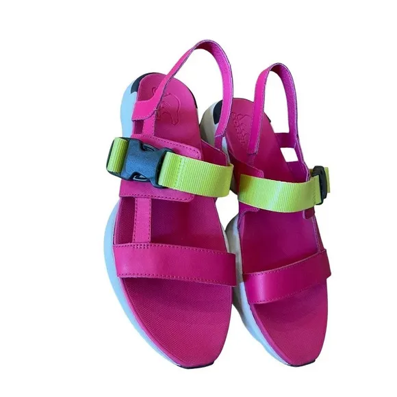 SOREL Kinetic Impact Sling Sandals in Bright Pink Size 9.5 Shoes