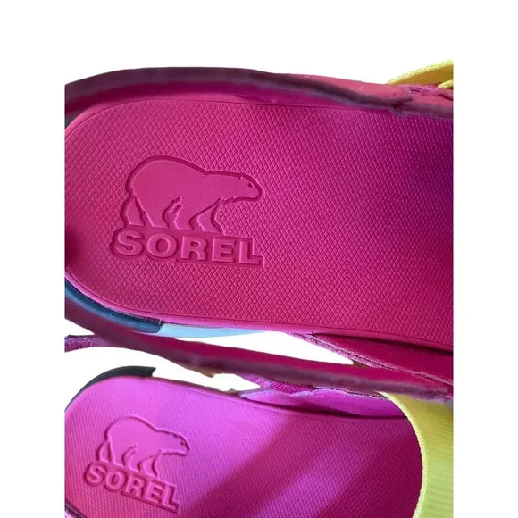 SOREL Kinetic Impact Sling Sandals in Bright Pink Size 9.5 Shoes
