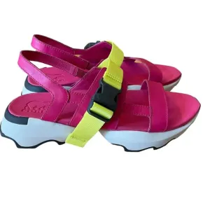 SOREL Kinetic Impact Sling Sandals in Bright Pink Size 9.5 Shoes
