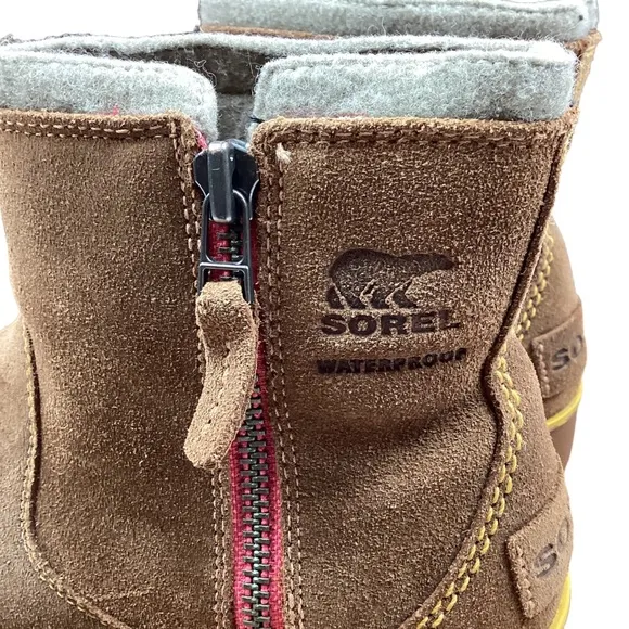 SOREL Meadow Winter Zip-Up Boots Sz 6