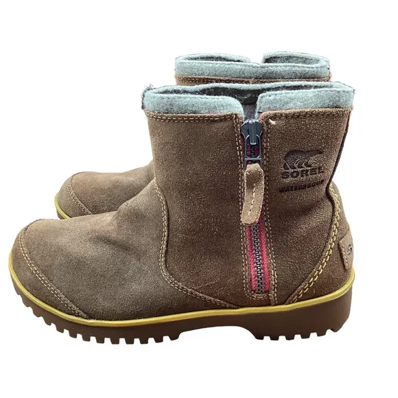 SOREL Meadow Winter Zip-Up Boots Sz 6