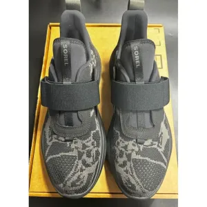 Sorel New Men's Explorer Blitz Stride Adj Strap‎ Casual Sneakers Black/Gray 11.5
