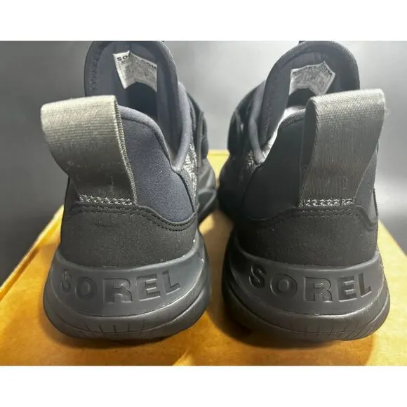 Sorel New Men's Explorer Blitz Stride Adj Strap‎ Casual Sneakers Black/Gray 11.5