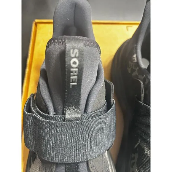 Sorel New Men's Explorer Blitz Stride Adj Strap‎ Casual Sneakers Black/Gray 11.5
