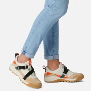 Sorel ONA 718 EQ Low Sneakers Lace-up Buckle Chalk Size 5.5 NEW