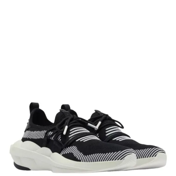 SOREL Women's EXPLORER DEFY Black and White Low Sneakers Size 10