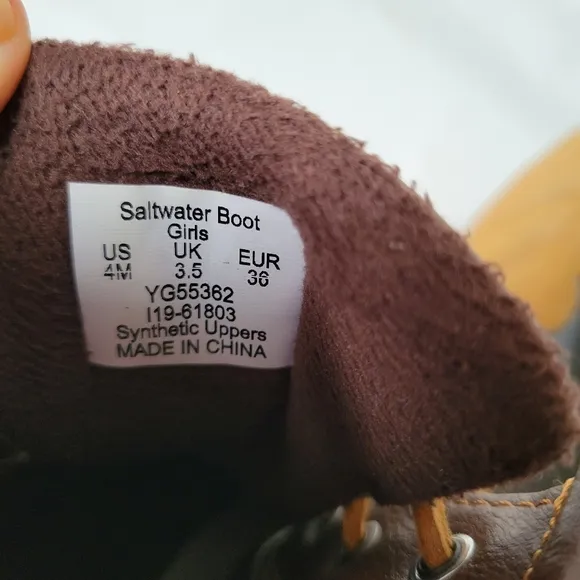 Sperry Top Sider Saltwater Insulated Boots Sz 4