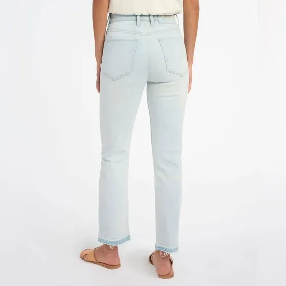 Splendid 29 Jeans Easy Slim Release Hem Crop Jean light wash NWT