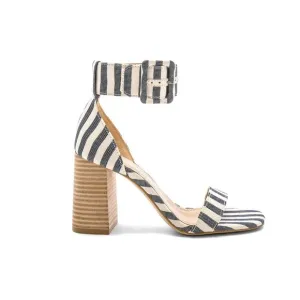 SPLENDID Siri Striped Chunky Heel Sandals In Navy