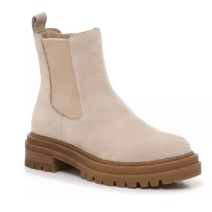 Steve Madden Chelsea Bootie Beige/Tan Suede SZ 11 NEW IN BOX
