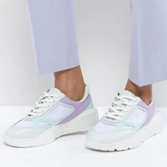 STEVE MADDEN Leather Platform Sneakers