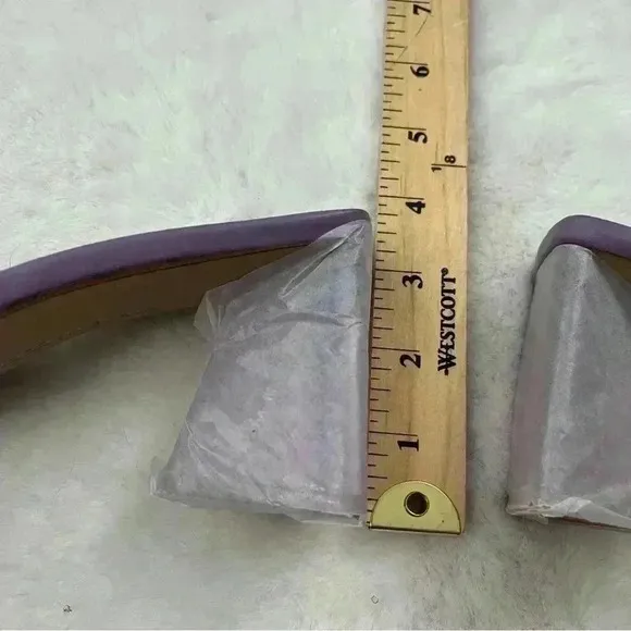 Steve Madden Purple Rhinestone Block Heel Slides