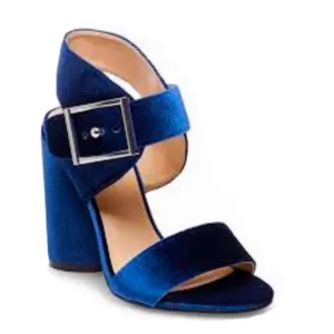 Steve Madden Riesling Blue Velvet Dress Sandals