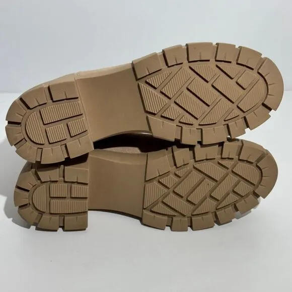 Steve Madden Sand Howler Chelsea Lug Sole Block Heel Ankle Boots Size 8.5