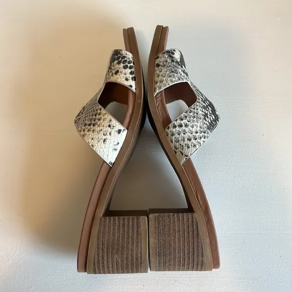 Steve Madden Snakeskin Kelsie Heeled Sandals Size 7