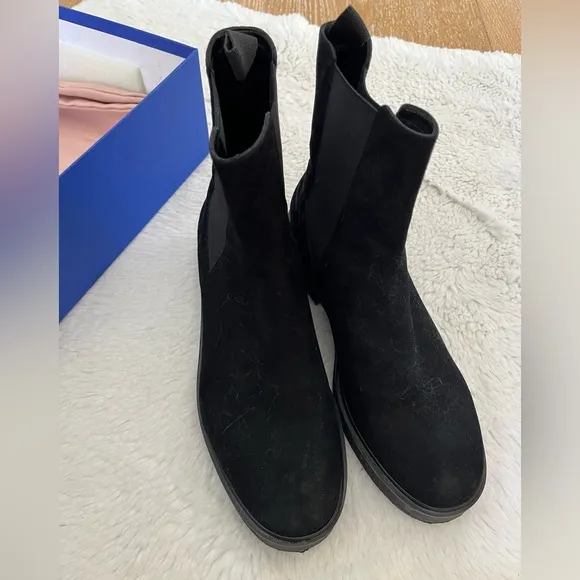 Stuart Weitzman Black Chelsea Boots