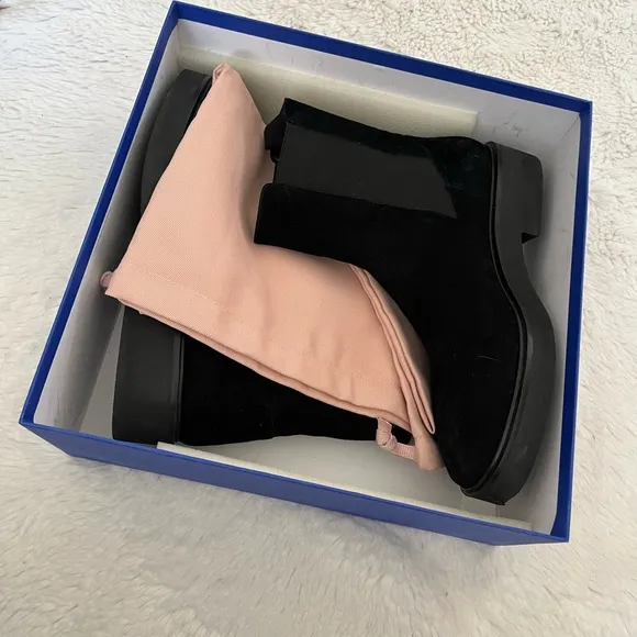Stuart Weitzman Black Chelsea Boots
