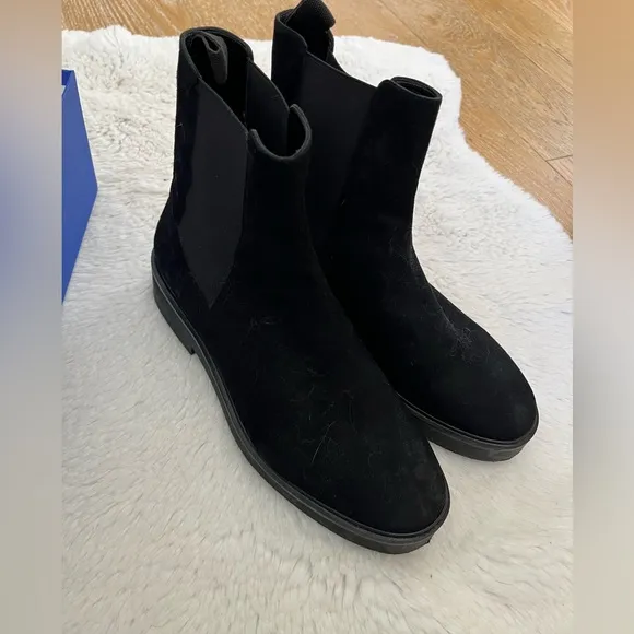Stuart Weitzman Black Chelsea Boots