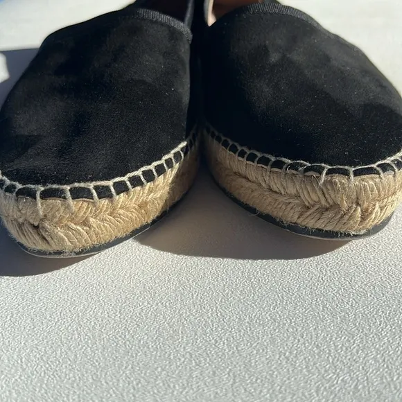 Stuart Weitzman Evon French Black Seda Suede Women's Platform Flats US 7…