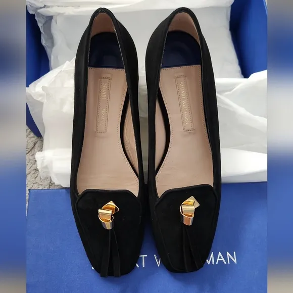 💐Stuart Weitzman Slipknot Suede Loafer Women's Size 5.5