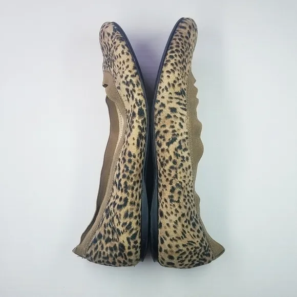 Stuart Weitzman | Suede Leopard Print Flats 10