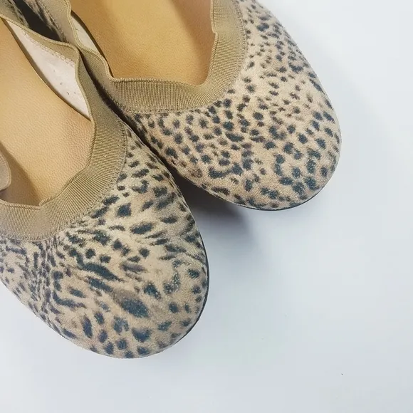 Stuart Weitzman | Suede Leopard Print Flats 10